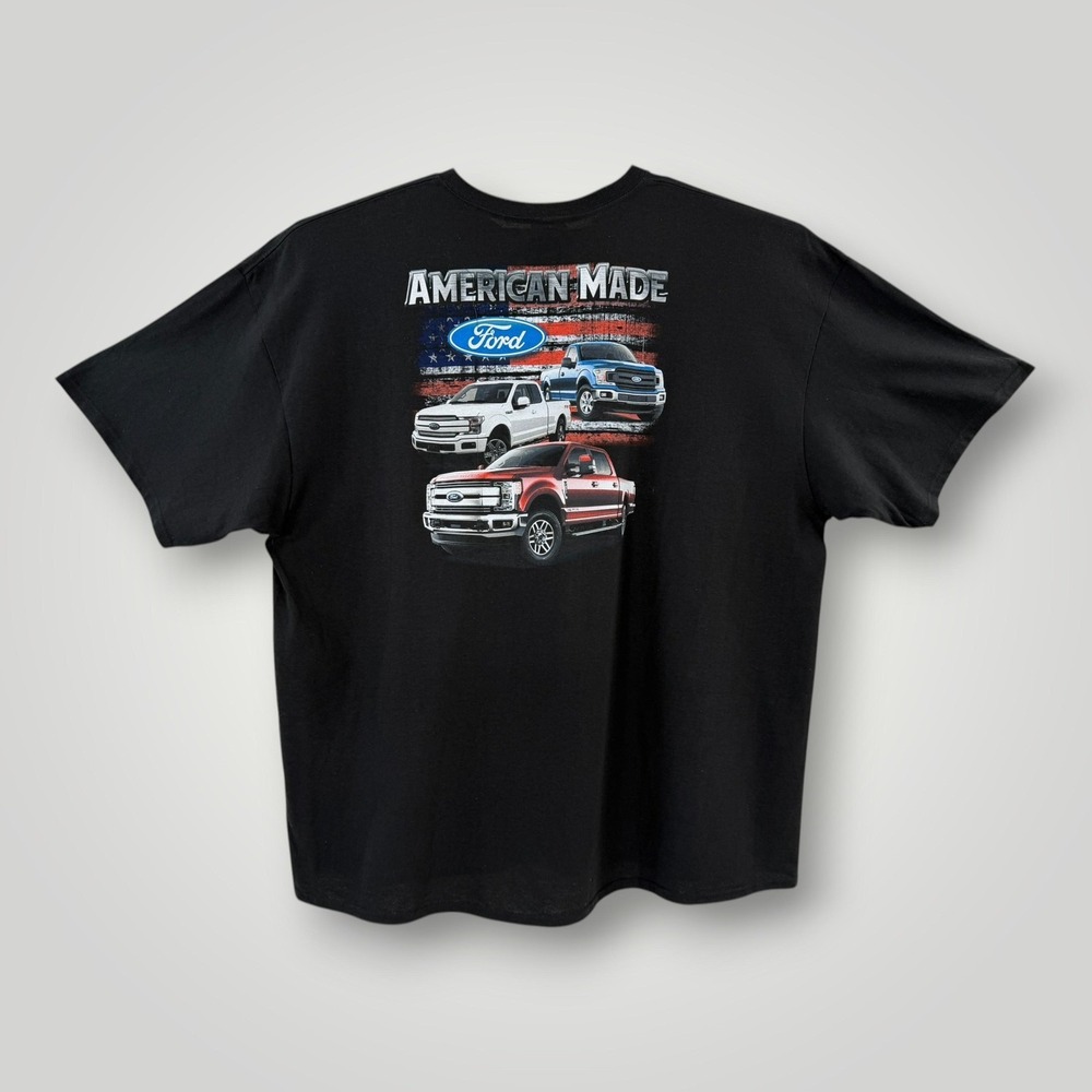 NEW‎ Ford Trucks Shirt Mens Size 3XL Black American Made Graphic Tee Patriotic